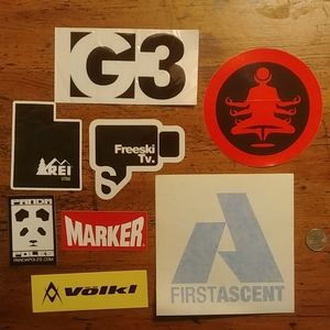 Outdoor Sticker Pack - Perfect for Skiers/Boarders